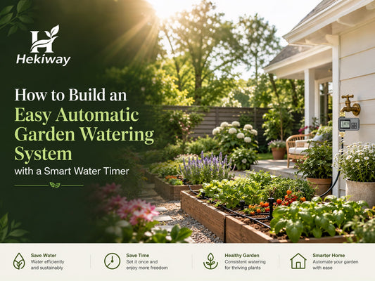 How to Build an Easy Automatic Garden Watering System with a Smart Water Timer？