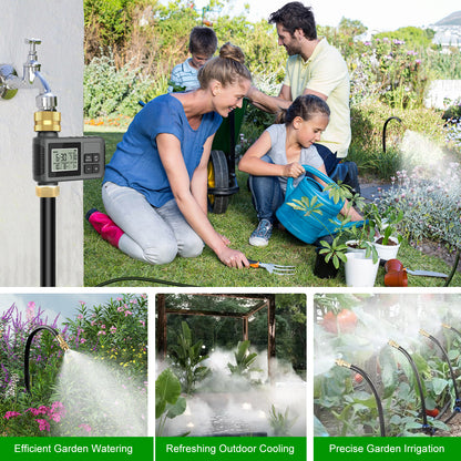 HEKIWAY - 60FT Drip Irrigation System with Water Timer