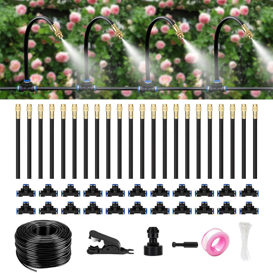 HEKIWAY - 80Ft Drip Irrigation System for Garden
