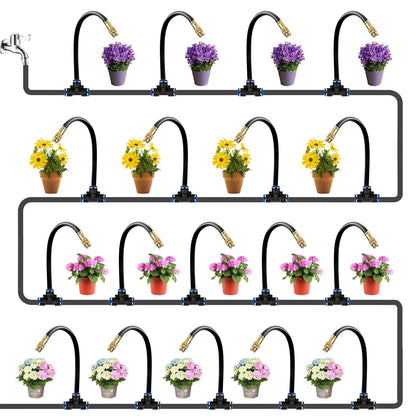 HEKIWAY - 80Ft Drip Irrigation System for Garden