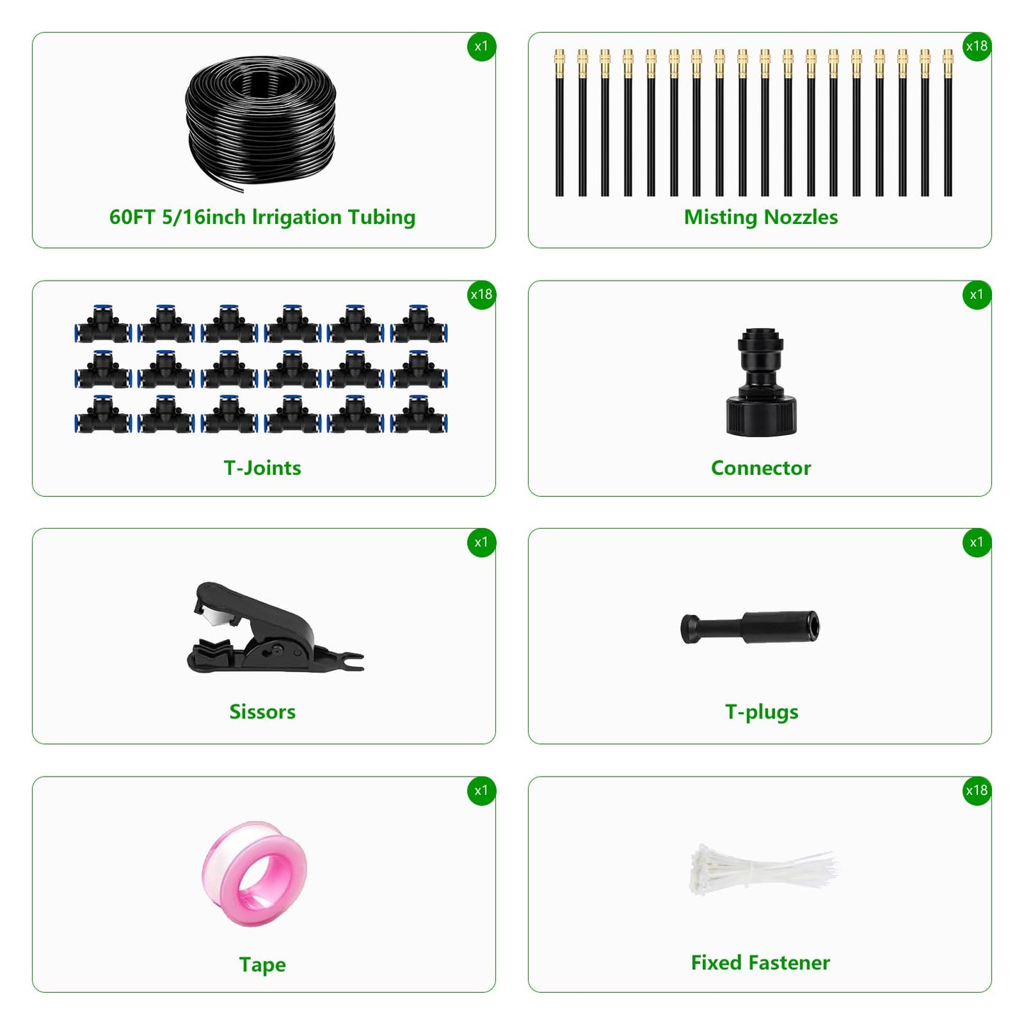 HEKIWAY - 80Ft Drip Irrigation System for Garden