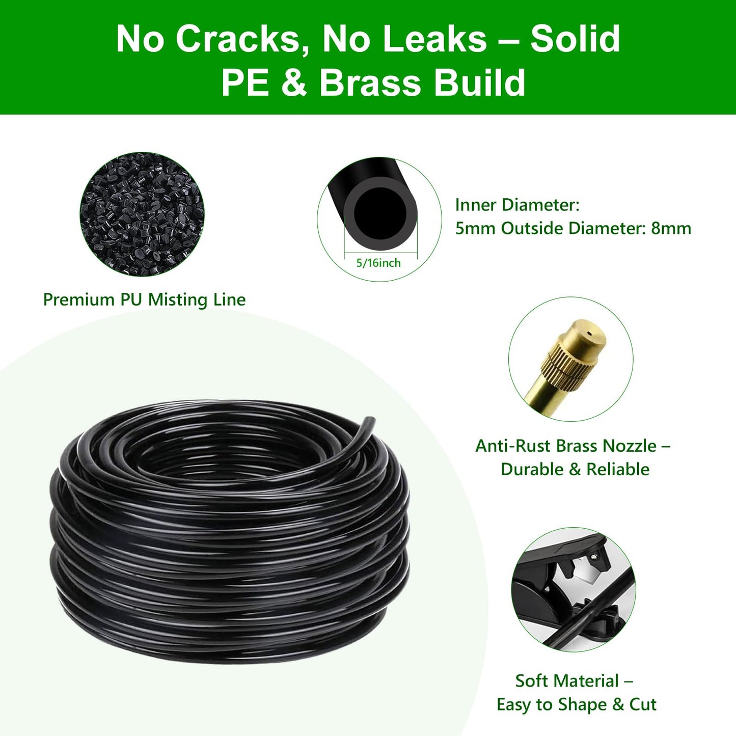 HEKIWAY - 80Ft Drip Irrigation System for Garden