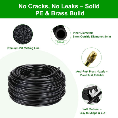HEKIWAY - 80Ft Drip Irrigation System for Garden