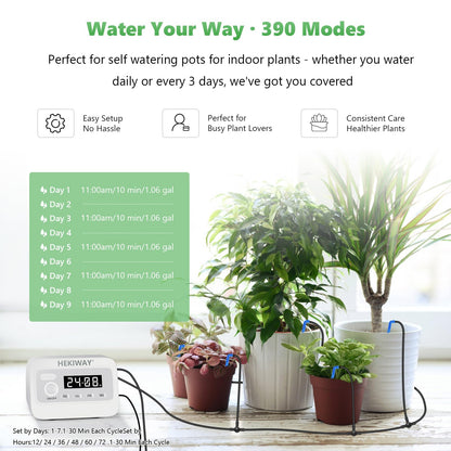 HEKIWAY - Digital Display Solar Drip Irrigation System