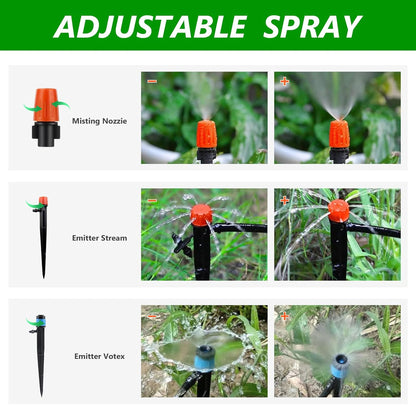 HEKIWAY - 256FT Automatic Drip Irrigation System Kit