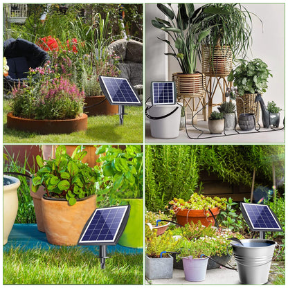 HEKIWAY - 49FT Solar Drip Irrigation Kit with Digital Screen