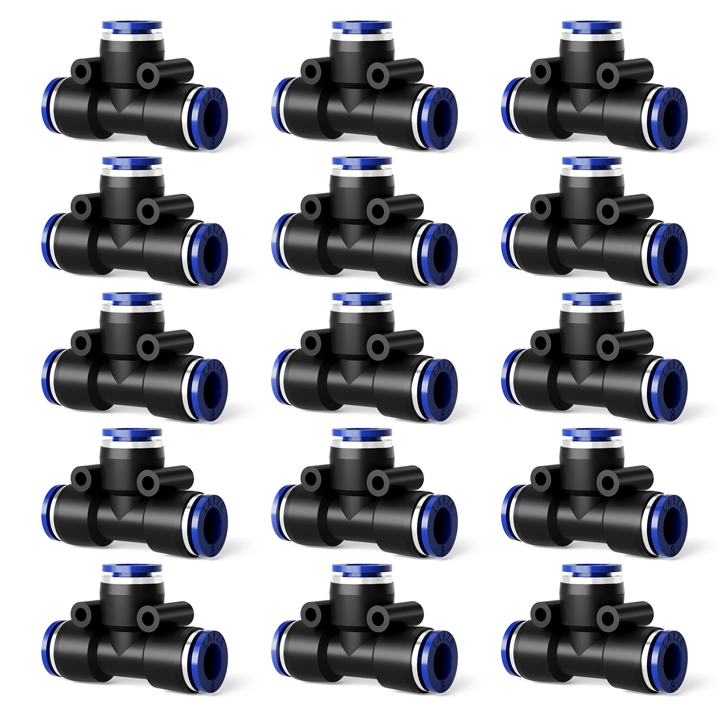 HEKIWAY - 5/16 Inch Drip Irrigation Tee Connectors
