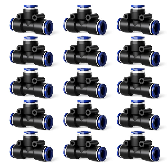 HEKIWAY - 5/16 Inch Drip Irrigation Tee Connectors