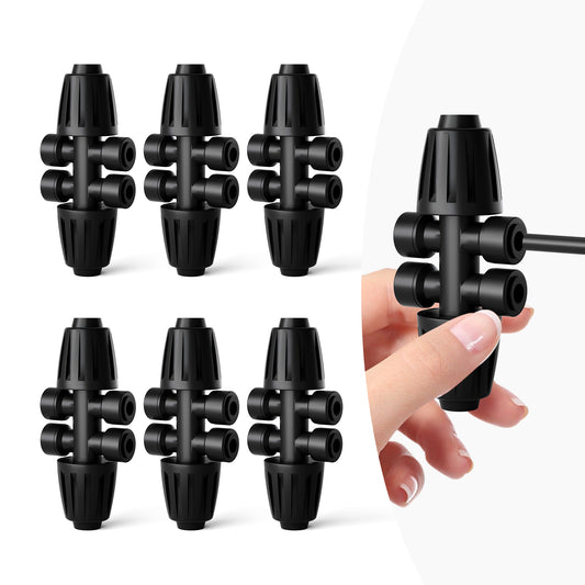 HEKIWAY - 1/2 Inch to 1/4 Inch Barbed Tee Connectors