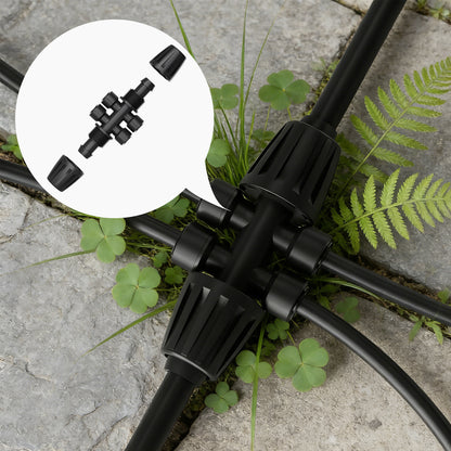 HEKIWAY - 1/2 Inch to 1/4 Inch Barbed Tee Connectors
