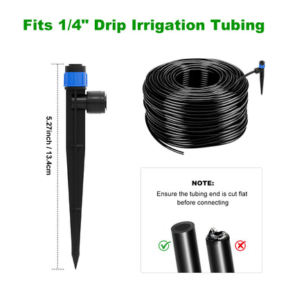 HEKIWAY - 1/4 Inch Adjustable Drip Irrigation Emitters